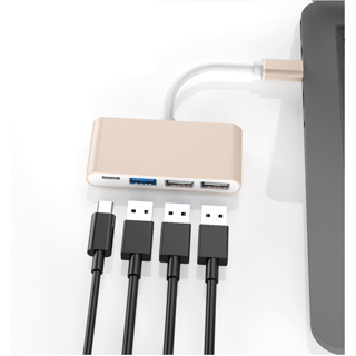 品名: 環保包裝 type-c轉usb USB2.0 USB3.0集線器Type-c hub集線器usb hub(顏色隨