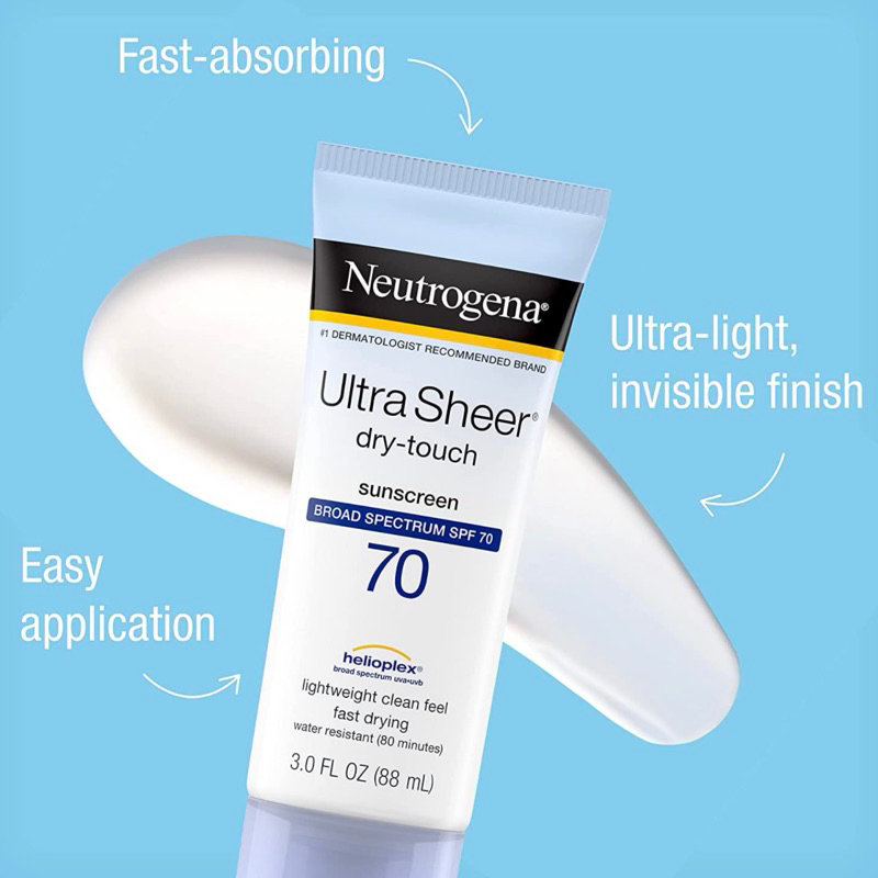 ［美版🇺🇸預購-6/12前出貨］露得清 防曬乳 無油SPF70 Neutrogena Ultra Sheer