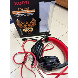 KINYO玩家超重低音立體聲耳機麥克風 EM-3651
