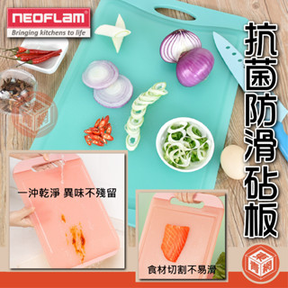 Neoflam抗菌砧板 防黴雙面抗菌砧板 防漏水砧板 廚房砧板 防滑 露營砧板 可攜式菜板 【東青網】