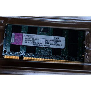 M01 Kingston 2G DDR2 KVR800D2S6/2G 雙面顆粒 筆電專用記憶體