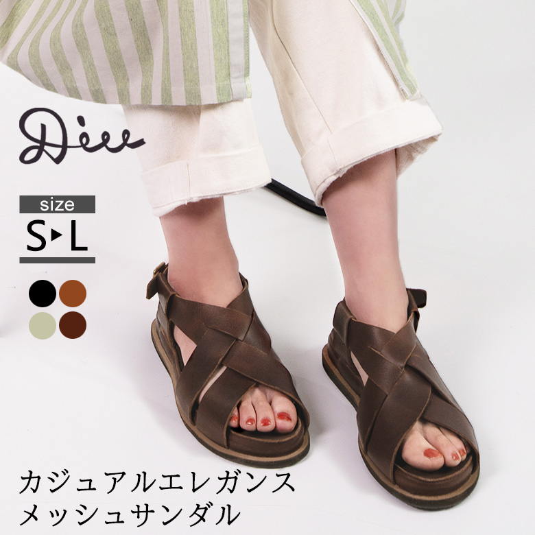 ❤️【好物】好送禮 日本品牌Diu\diu 手工  輕柔舒適百搭 真皮露趾涼鞋