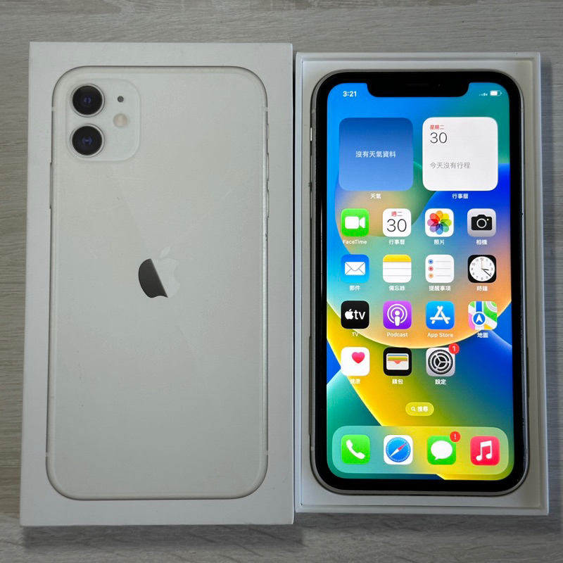 iPhone 11 128G 白 95新 功能正常 二手 IPhone11 i11 6.1吋 換過原廠電池 台中