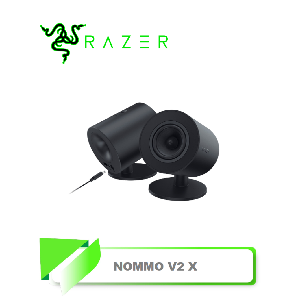 【TN STAR】Razer 雷蛇 NOMMO 天狼星 V2 X 全音域 2.0 電競遊戲喇叭/後向低音反射孔/THX