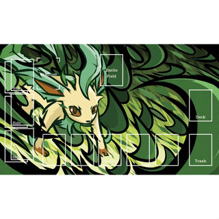 寶可夢PTCG卡墊 葉伊布主題 伊布 牌墊 桌墊 桌遊墊 防塵保護套60X35