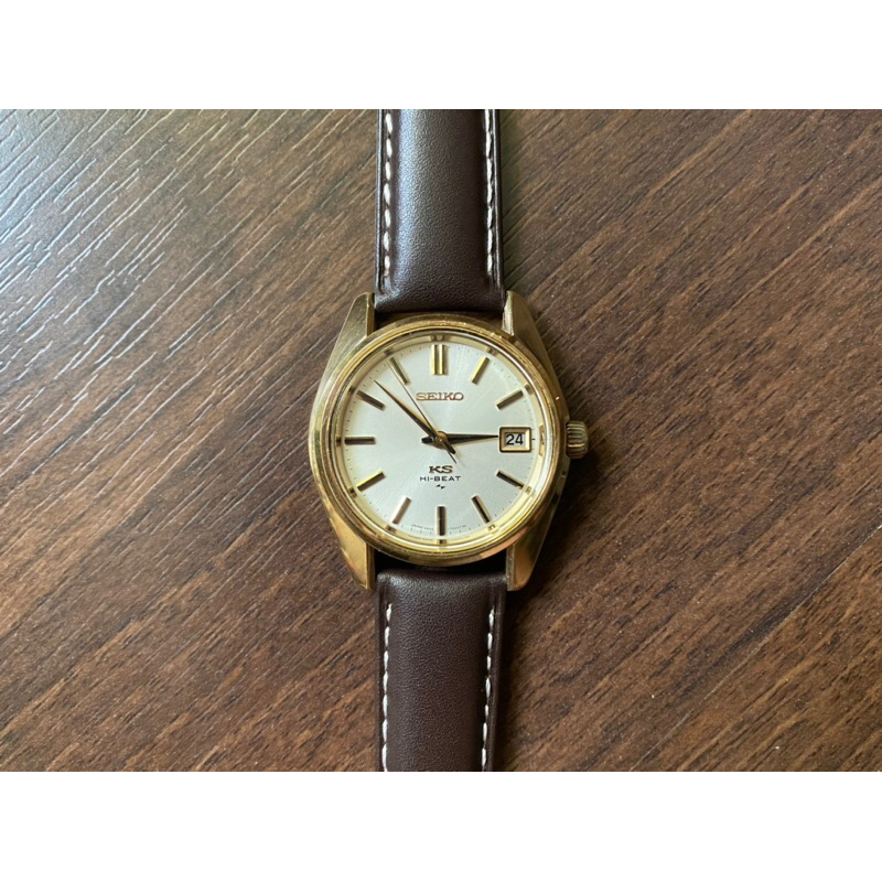 SEIKO VINTAGE 精工錶 精工 古董錶 KS 手上鍊 4502-7001 金色 美品 稀少 45KS