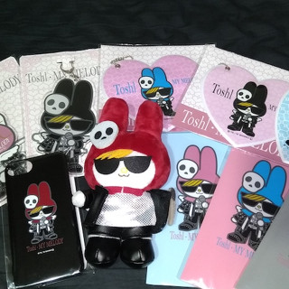 Toshl My Melody 周邊 / T恤 托特包 壓克力吊飾 證件套 卡夾 名言御守 TOSHI X JAPAN