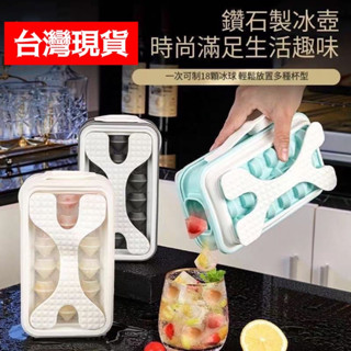 【臺灣24H出貨】二合一冰塊壺 威士忌圓球冰格製冰模具 矽膠製冰盒密封自制冰球冰塊模具製冰速凍器非矽膠威士忌冰球壺神器