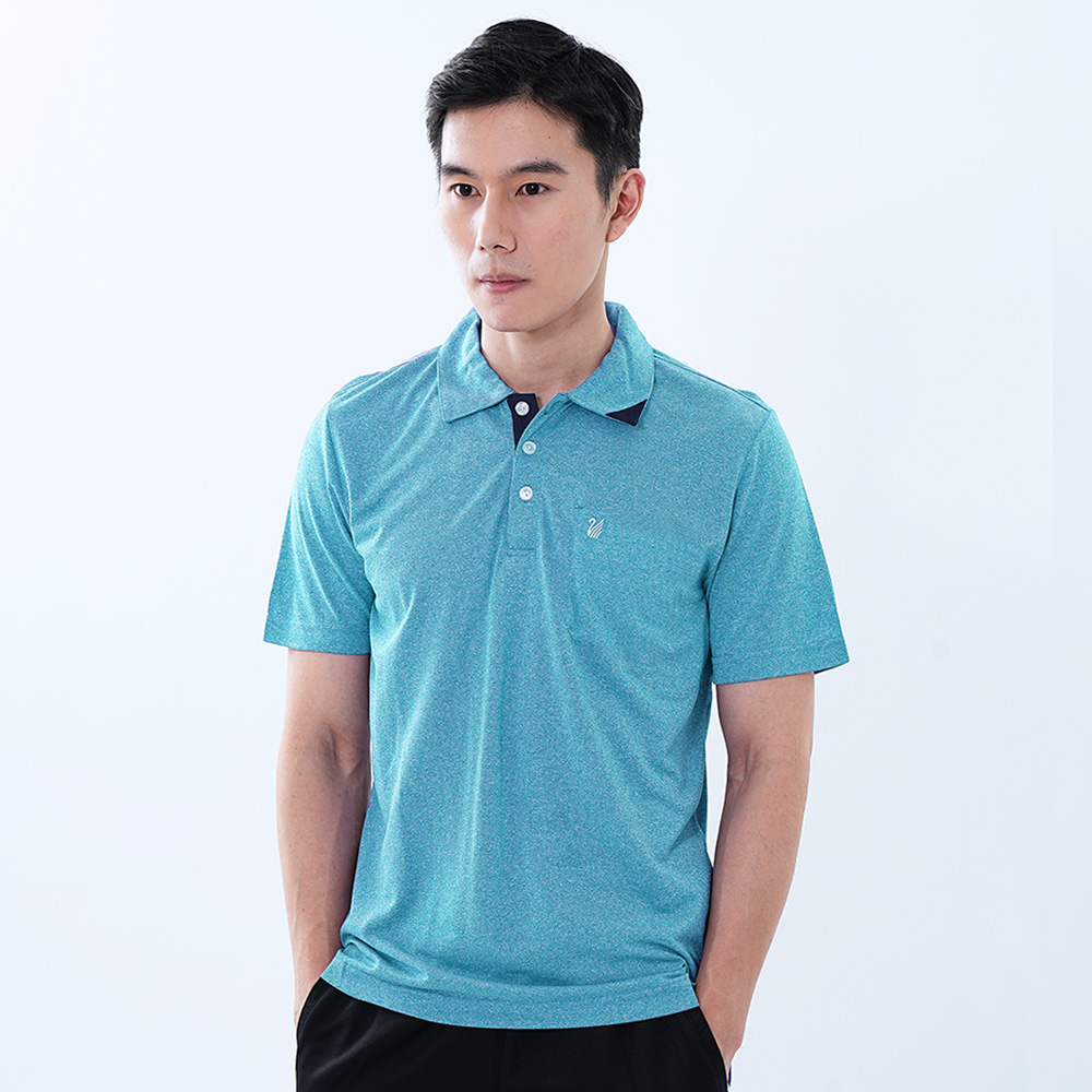 【遊遍天下】台灣現貨-MIT 男款抗UV吸濕排汗機能POLO衫 GS1025 / 水藍