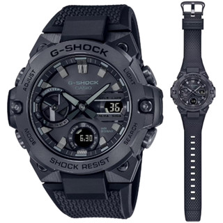 【私聊甜甜價】CASIO卡西歐 G-SHOCK 藍牙太陽能 碳纖維核酷黑手錶 GST-B400BB-1A