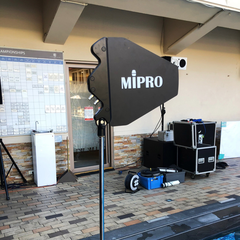 器材出租-MIPRO AT-90W麥克風強波器-寬頻雙功定向對數天線組-日租2000/24h限自取