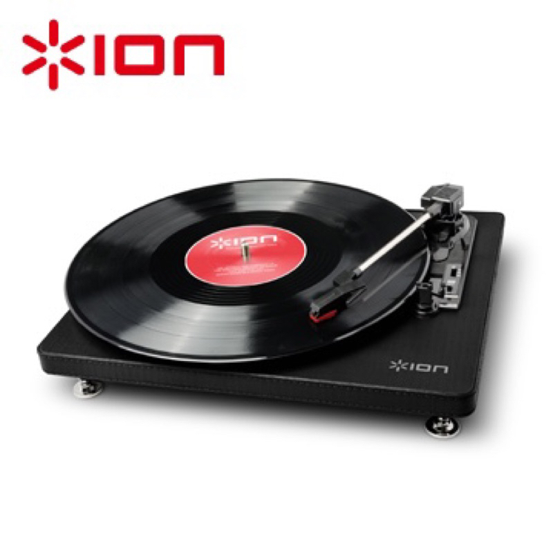 ION Audio Compact LP 摩登皮革黑膠唱機 - 經典黑(價格可小議）