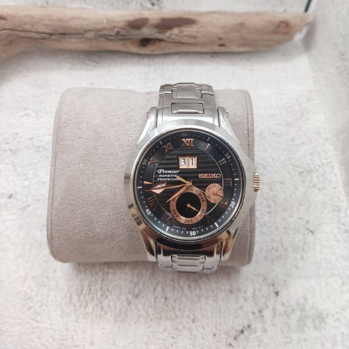 原價$29,800 Seiko Premier 人動電能 萬年曆 藍寶石 正品 拋光 男錶 手錶 SEIKO 精工 二手