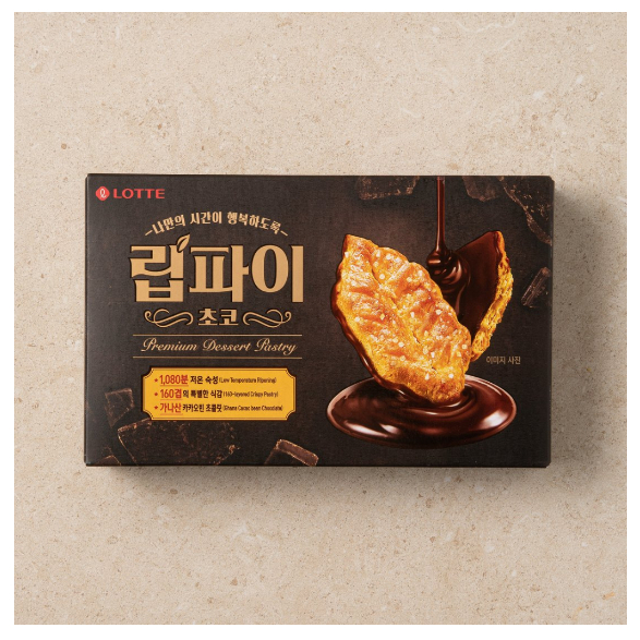 [預購]韓國 樂天 黃金葉造型千層酥(巧克力口味) 132g
