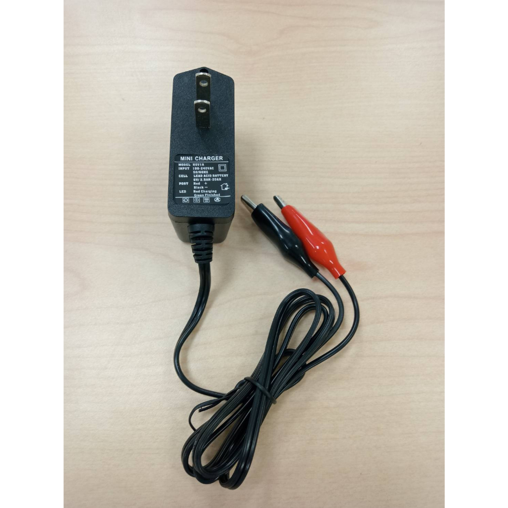 美國佳騁 鉛酸電池充電器  6v電池充電器 基本型 過充過載保護 充電指示燈