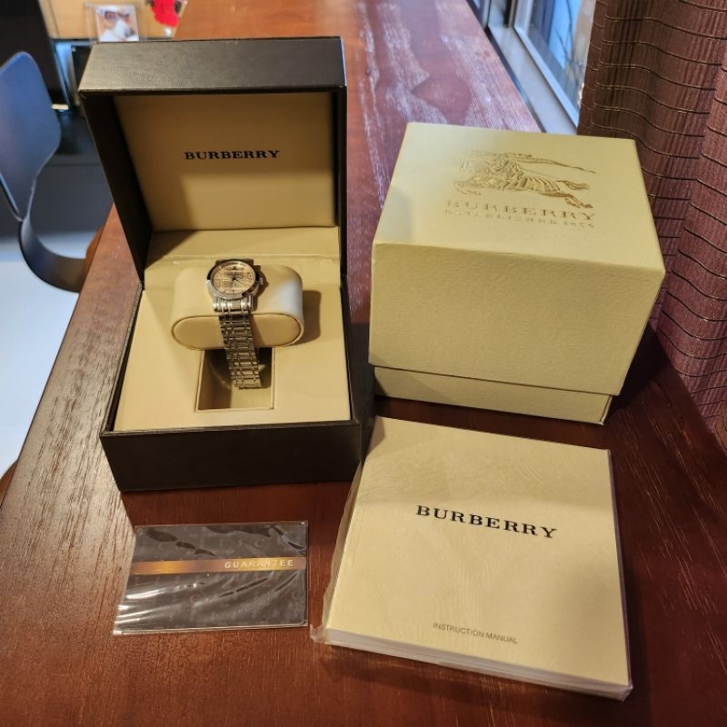 Burberry 經典格紋腕錶 精品女錶 BU1353 玫瑰金 瑞士機芯 日常防水50米