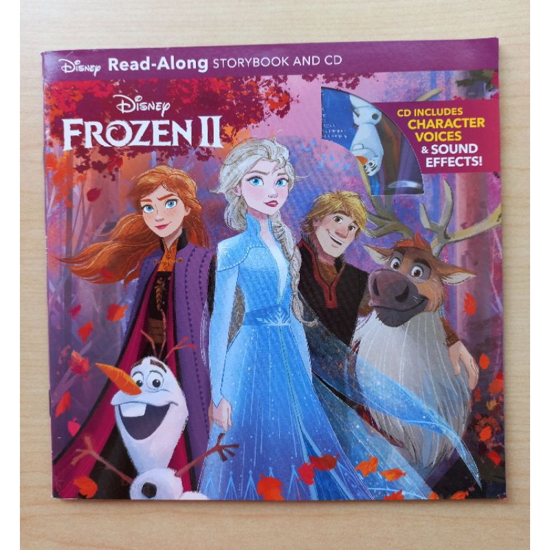 近新Disney Frozen 2 storybook and CD冰雪奇緣2有聲書