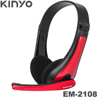 【3CTOWN】含稅 KINYO 金葉 EM-2108 經典耳機麥克風 線控音量 有線耳機 頭戴式耳麥