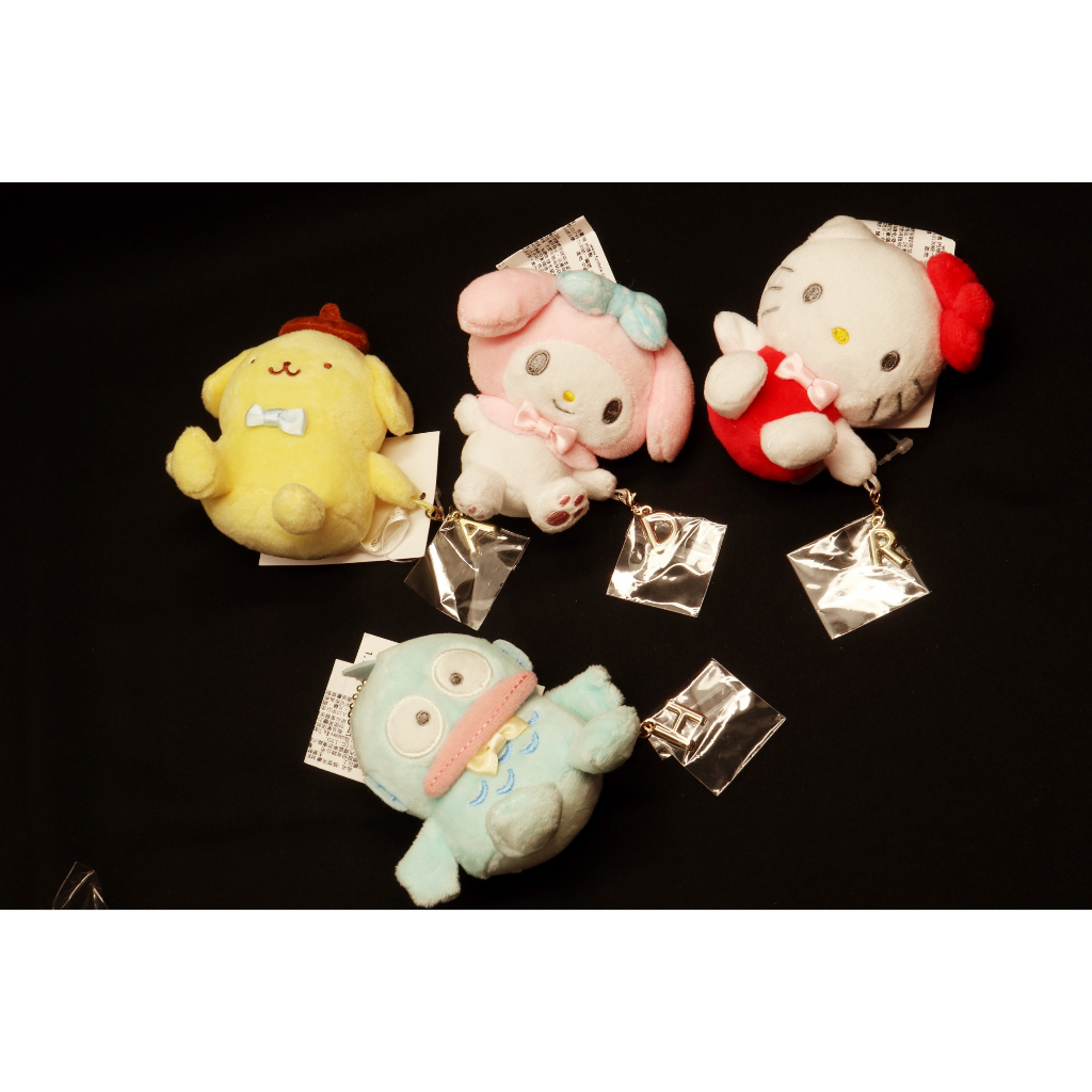 sanrio kitty/melody/布丁狗/人魚漢頓 2021年出品 字母吊鍊 娃娃