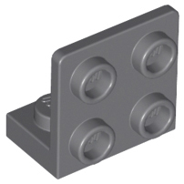 LEGO 樂高 深灰色 側接轉向 轉向 Bracket 1x2-2x2 Inverted 99207 6308045