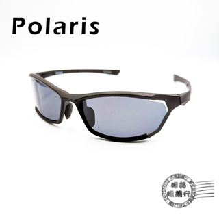 【明美鐘錶眼鏡】POLARIS太陽眼鏡/PS81751M/黑色簍空鏡片X黑色鏡腳/偏光太陽眼鏡