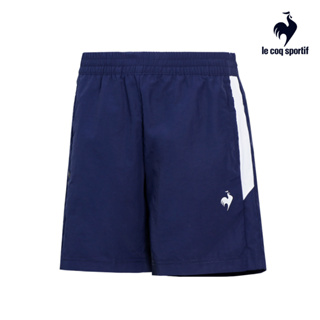 【LE COQ SPORTIF 法國公雞】防潑水潮流運動平織運動短褲-女款-藏青色-LOR82881