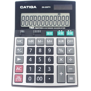CATIGA 計算機 DX-220TV 中文稅率商用計算機 /一臺入 12位數中型計算機 -信力