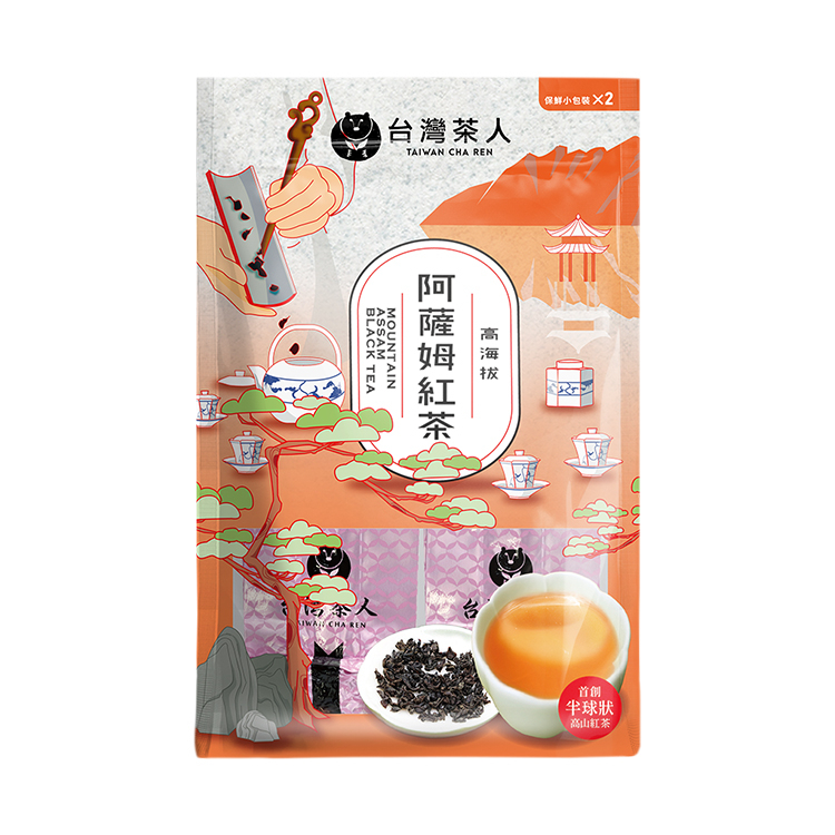 【台灣茶人】100％夾鏈袋｜高海拔阿薩姆紅茶(50g x 2入/袋）