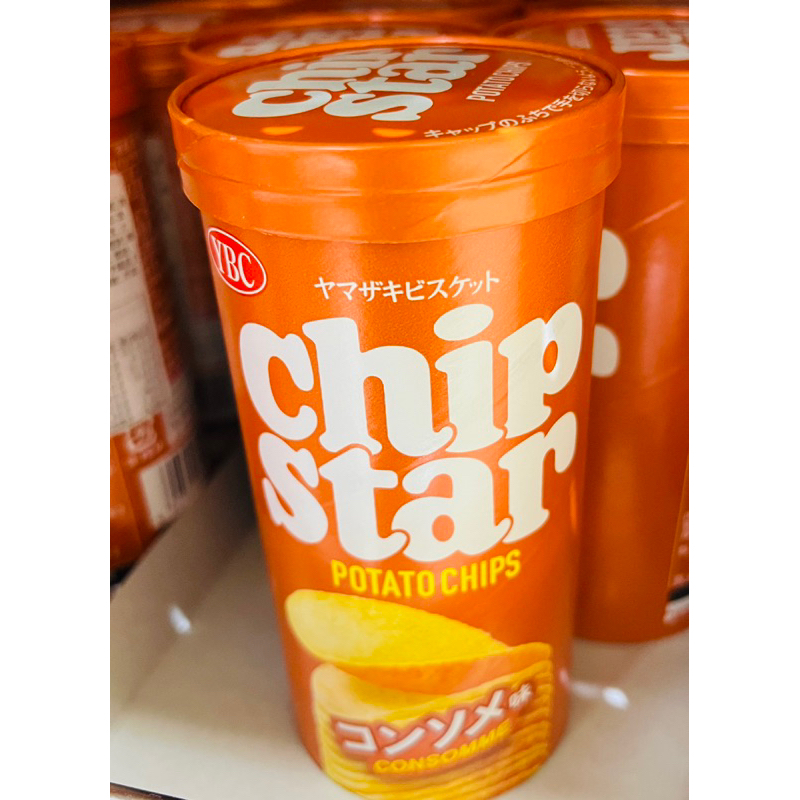 CHIP STAR洋芋片-雞汁風味/鹽味45g/罐