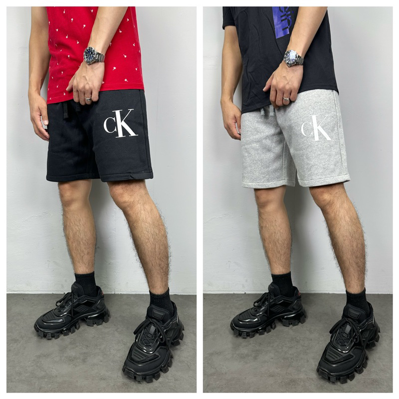 【New START精品服飾-員林】Calvin Klein CK 側邊經典字母 棉短褲 棉褲 短褲 休閒短褲