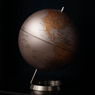 【SkyGlobe】10吋粉海金陸地地球儀《屋外生活》地球儀 擺飾 造型 教學 地圖