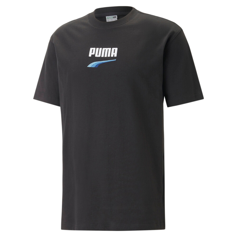 PUMA 短T 流行系列 DOWNTOWN 黑 藍LOGO 短袖 T恤 男 53824851
