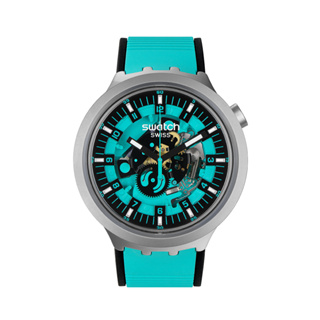 【SWATCH】BIG BOLD 手錶 金屬 薄荷綠 (47mm) 瑞士錶 男錶 女錶 SB07S111