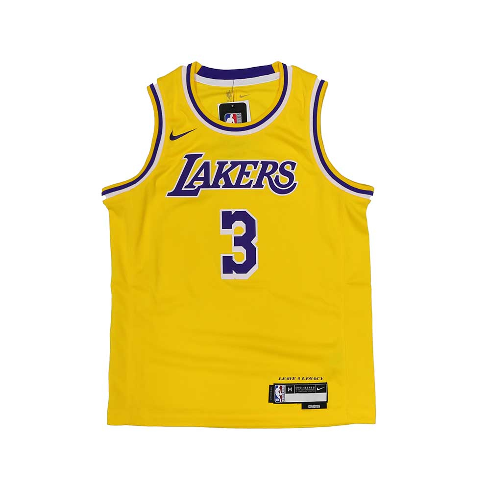 NBA 青少年球衣 Anthony Davis 湖人隊 WZ2B7BZ2P-LAKAD 黃色
