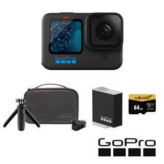 【GoPro】HERO 11 Black 旅遊輕裝套組 (主機+Enduro充電電池+旅行套件組+記憶卡) 公司貨