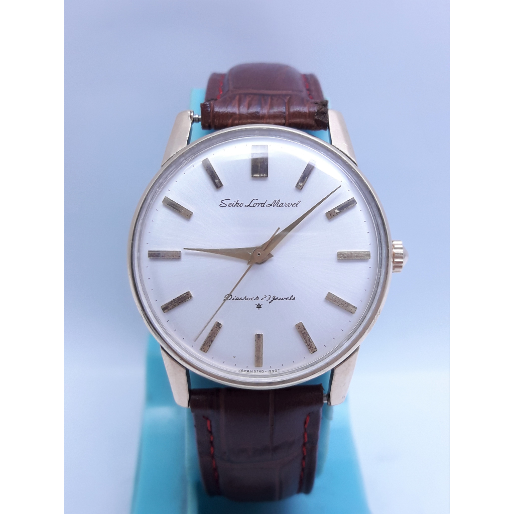 日本原裝 SEIKO 精工-LORD MARVEL.包金手動機械男錶