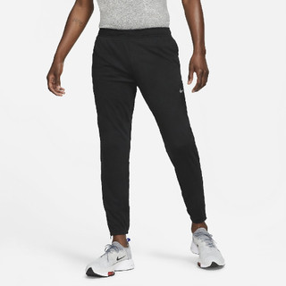 S.G NIKE DRY DD5004-010 黑 慢跑 反光小LOGO 抽繩 褲腳拉鍊 縮口褲 運動休閒 長褲 男