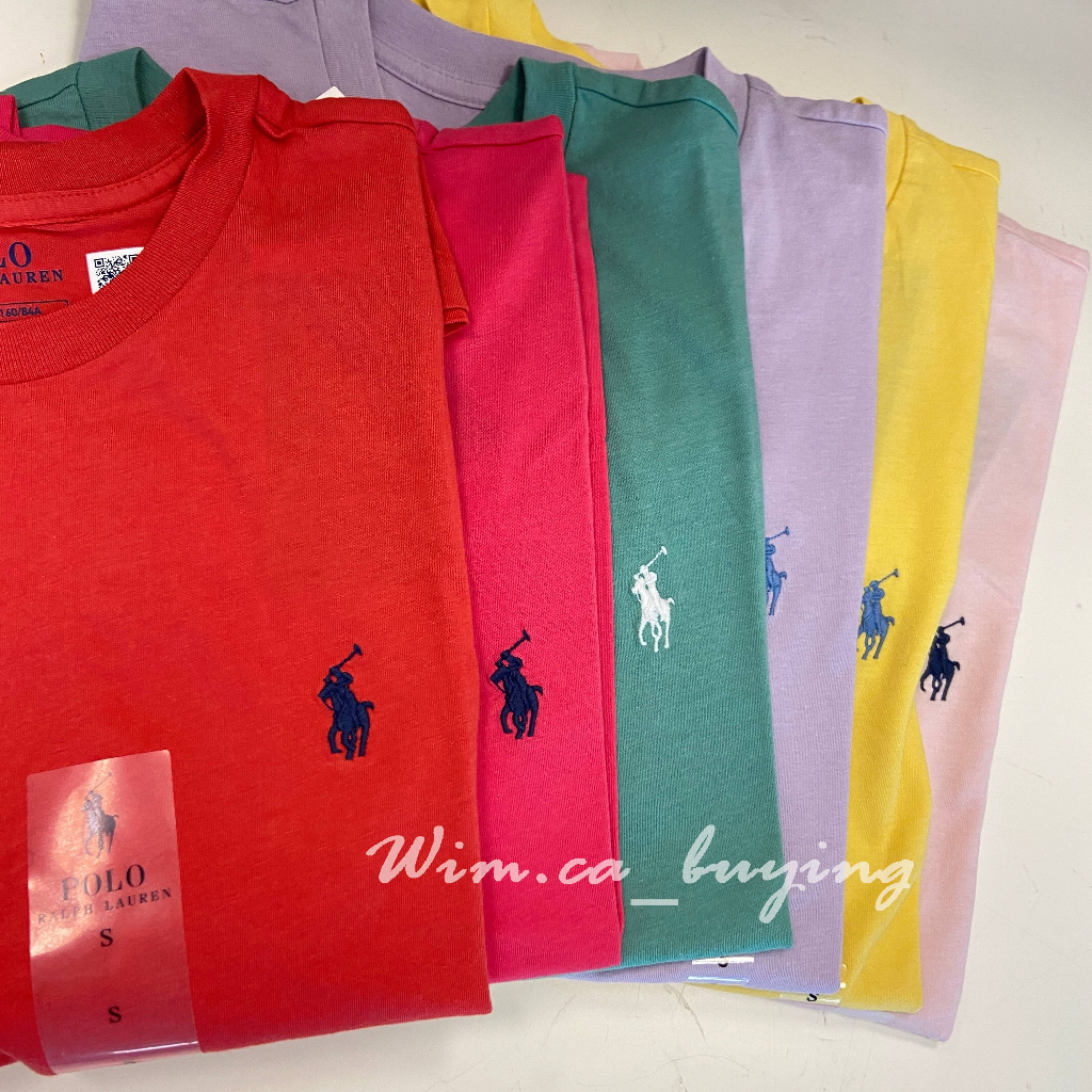 WIM.ca Polo Ralph Lauren 女款 圓領 Polo小馬 短袖圓領 短T 素T 女生版 加拿大代購