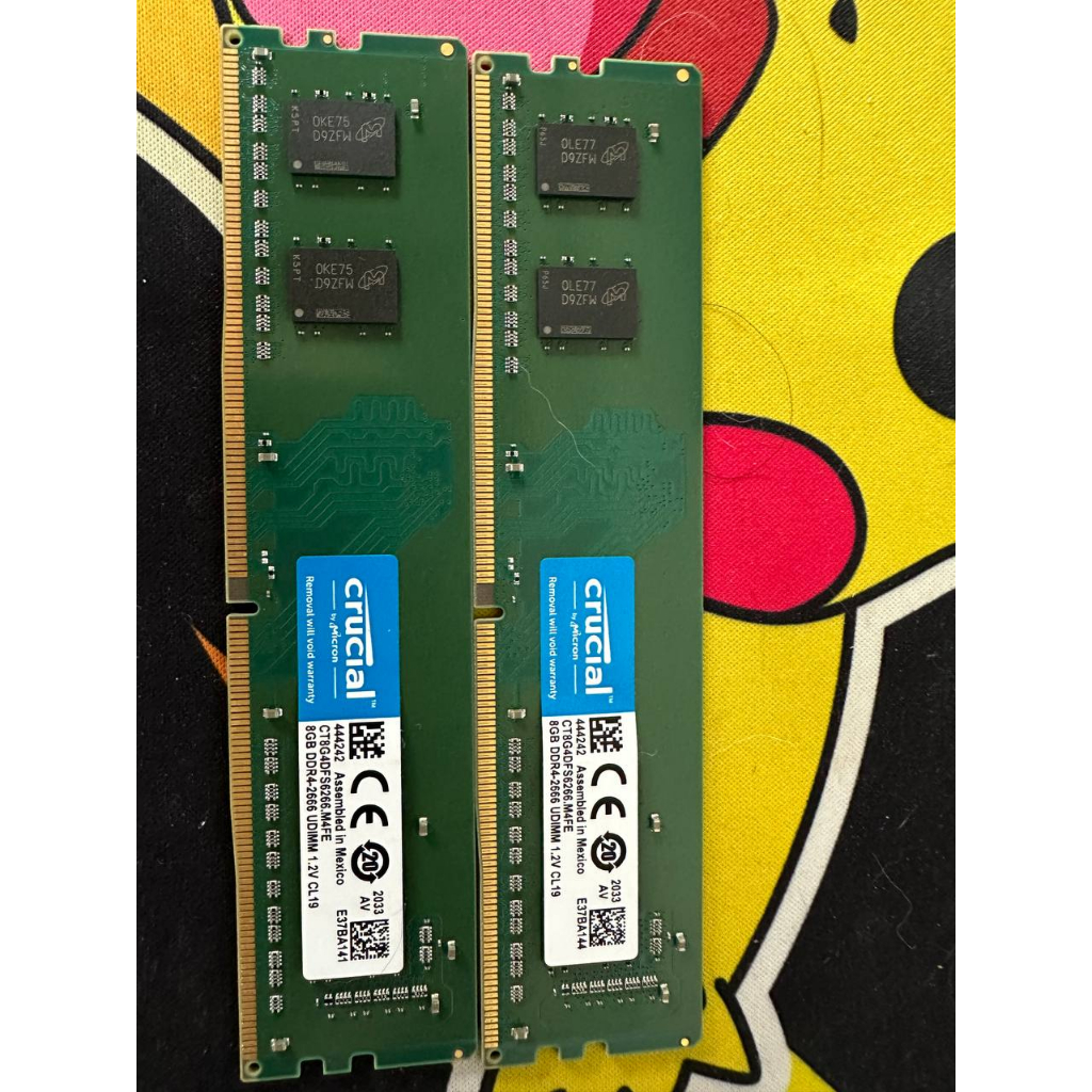 Crucial 美光 DDR4 2666 8G 單面