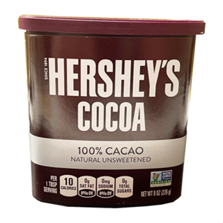 【聖寶】HERSHEY'S 無糖可可粉 - 226g /罐 好時可可粉 100%純可可粉 生酮
