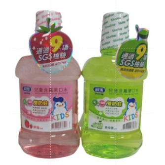 【窩心優選】 刷樂兒童含氟潄口水500ml 青蘋果/草莓
