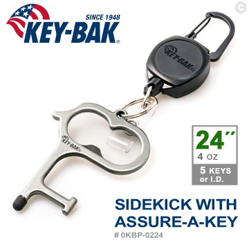 🔰匠野🔰KEY-BAK SIDEKICK系列 24”伸縮鑰匙圈+Assure-A-Key多功能指環#0KBP-0224