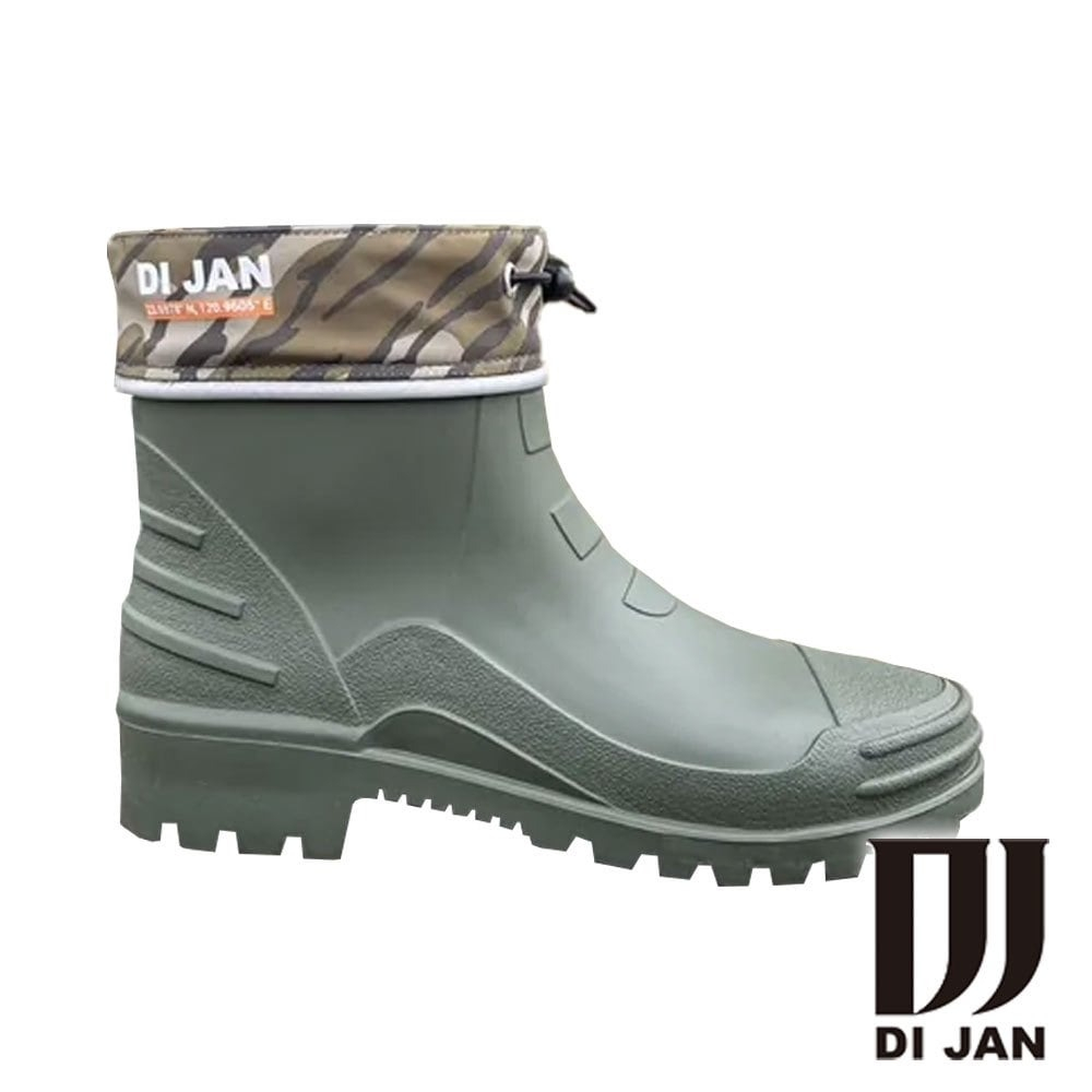 【DI JAN】短筒野迷登山雨鞋『綠』2W-UAX