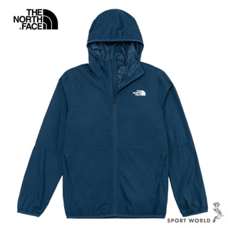 The North Face 北臉 男連帽風衣外套 防曬 吸濕 排汗 藍【運動世界】NF0A4NEFHDC