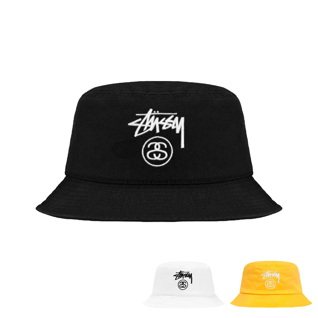 STUSSY 經典雙LOGO STOCK LOCK BUCKET HAT 多色 漁夫帽 平頂漁夫帽【TCC】