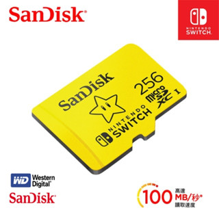 SanDisk晟碟 公司貨 任天堂SWITCH 專用 128 256GBmicroSDXC 記憶卡(台灣永久保固)