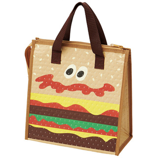 【Dora美日代購】*現貨*日本 Skater 漢堡 不織布 保溫袋 保冷袋 野餐袋 午餐袋 便當袋