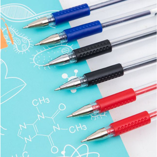 子彈頭三色中性筆 0.5MM 中性筆 原子筆 筆蓋式原子筆 文具用品 辦公用品 圓珠筆 水性筆 藍筆 紅筆 黑筆 水性筆