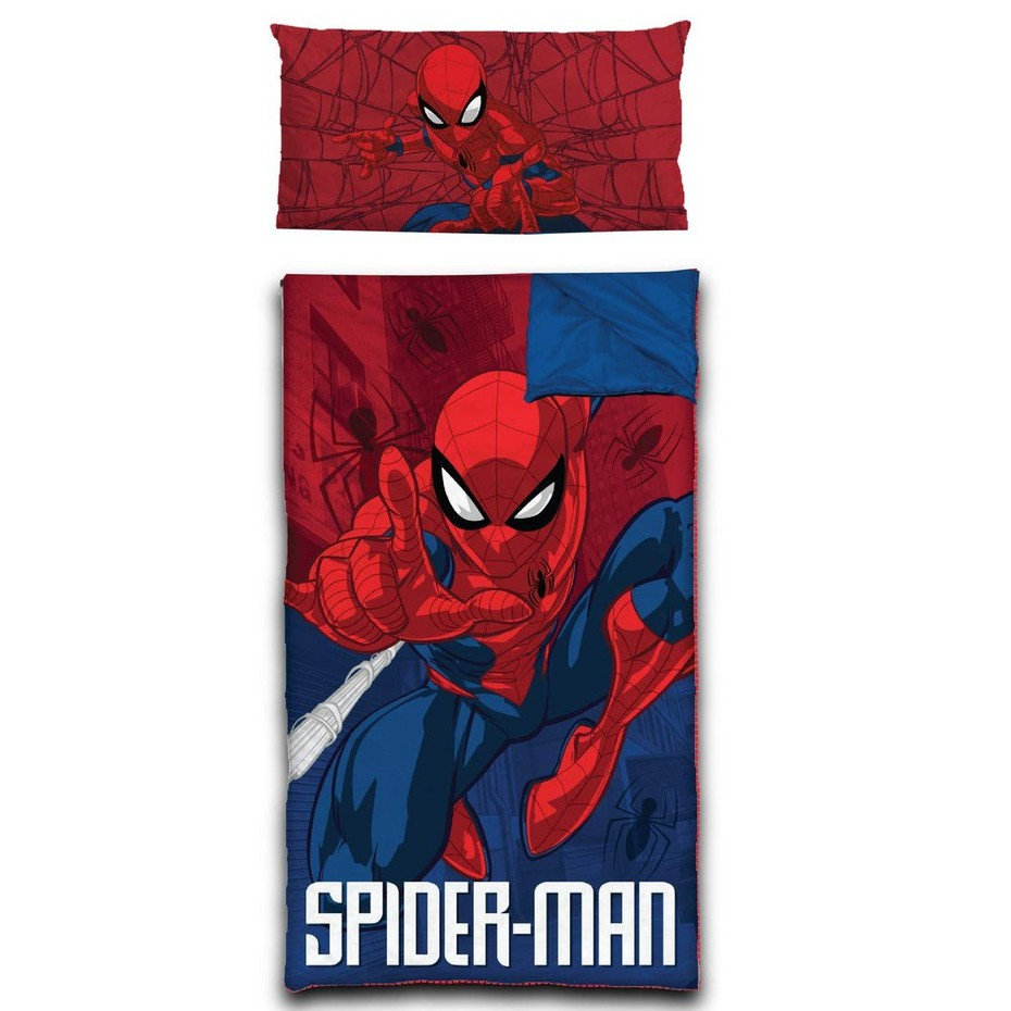 👍正版空運👍美國迪士尼 Marvel 復仇者聯盟 SPIDERMAN 蜘蛛人 睡袋 枕頭 棉被 有點厚度