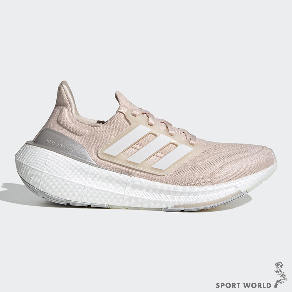 Adidas 女 慢跑鞋 避震 透氣 ULTRABOOST LIGHT 粉【運動世界】 HQ8600